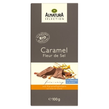 Alnatura Selection Melk Chocoladetablet Karamel-Fleur de Sel Bio 100 g
