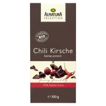 Alnatura Selection Pure Chocoladetablet Chili-Kers Bio 100 g