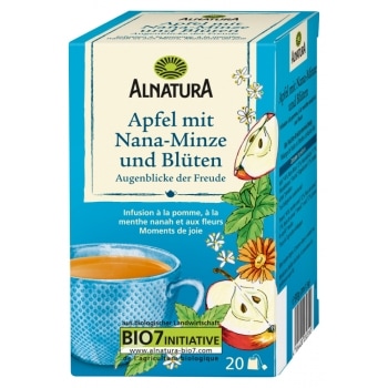 Alnatura Appel-Muntthee Bio 20 x 1,5 g