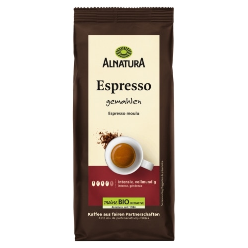 Alnatura Espresso Koffiebonen Gemalen Bio 250 g