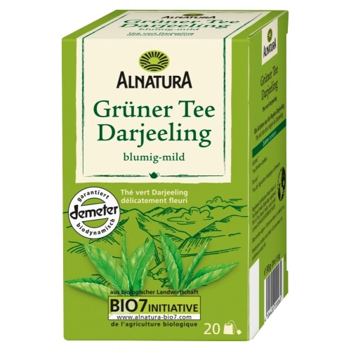 Alnatura Groene Darjeeling Thee Demeter / Bio 20 x 1,5 g