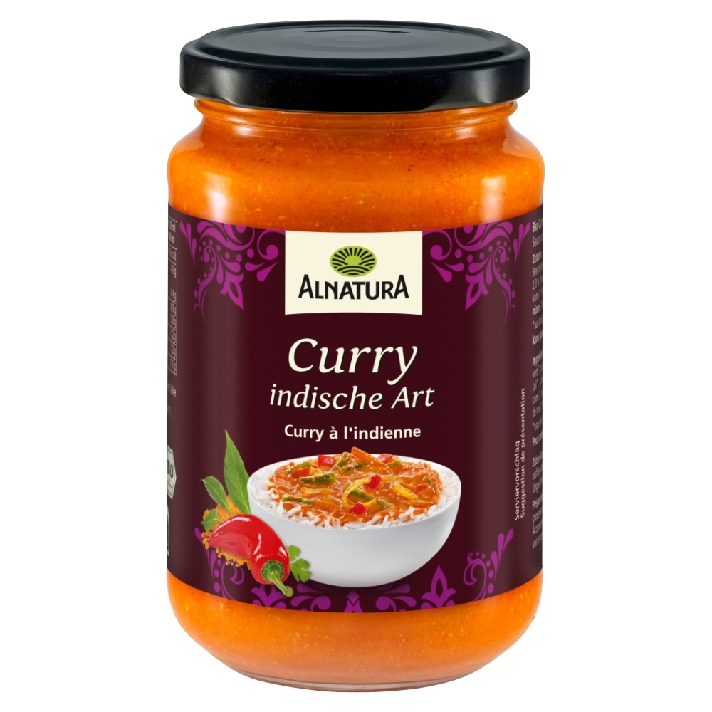 Alnatura Indiase Stijl Currysaus Bio 325 ml