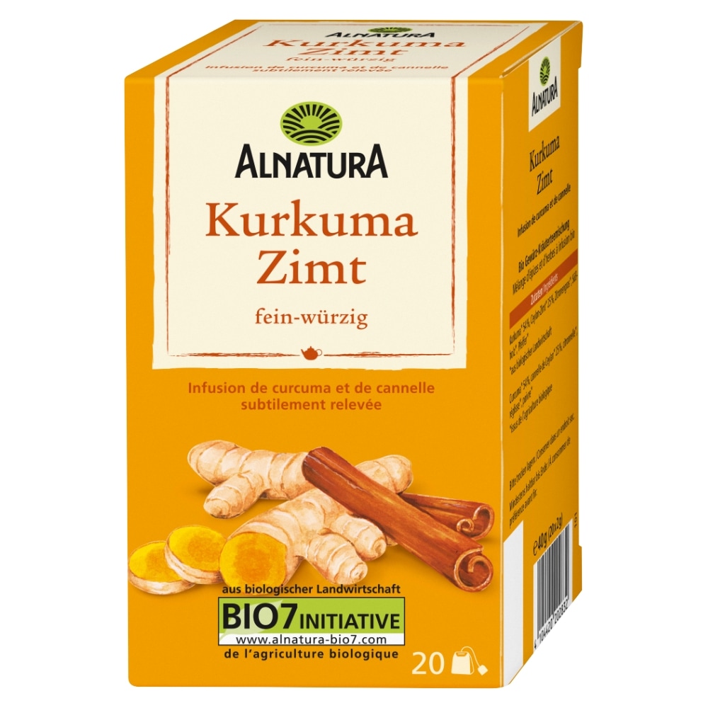 Alnatura Kurkuma-Kaneelthee Bio 20 x 2 g