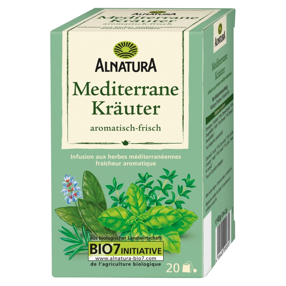 Alnatura Mediterrane Kruidenthee Bio 20 x 2 g