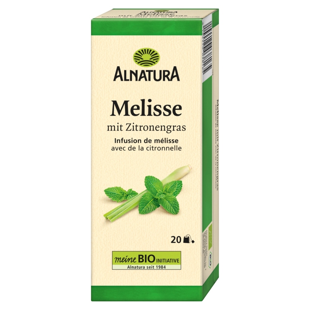 Alnatura Melisse-Citroengras Thee Bio 20 x 1,5 g