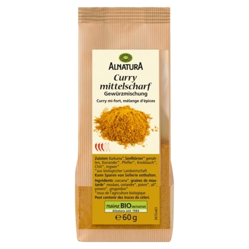 Alnatura Middelscherpe Curry Kruidenmix Bio 60 g