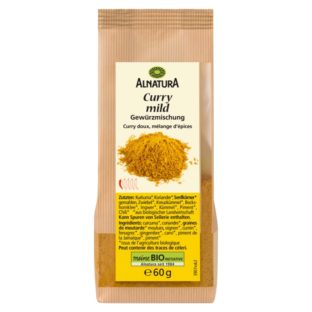 Alnatura Milde Curry Kruidenmix Bio 60 g