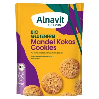 Alnavit Amandel-Kokos Koekjes Glutenvrij Bio 125 g