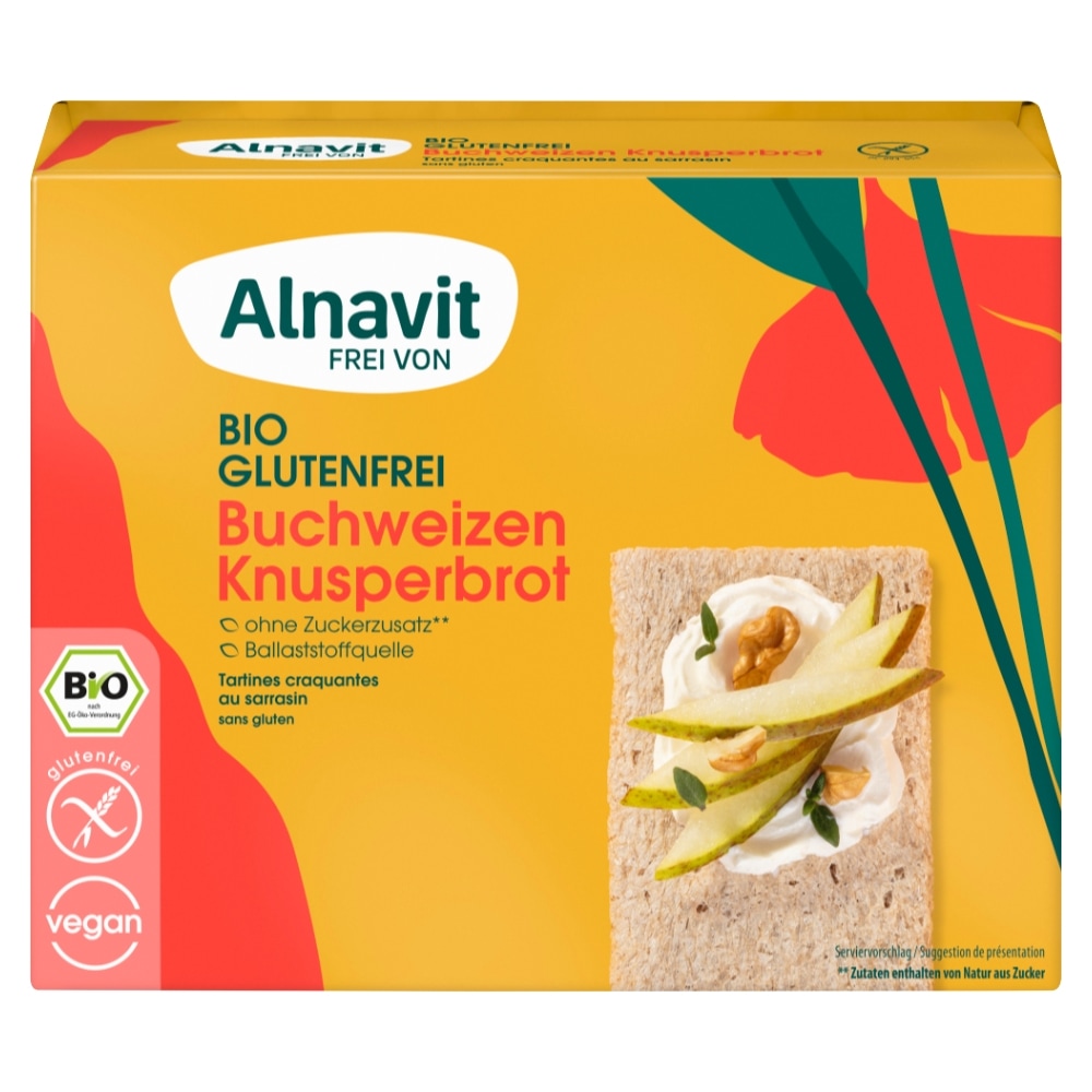 Alnavit Boekweit Crackers Bio 6 x 25 g