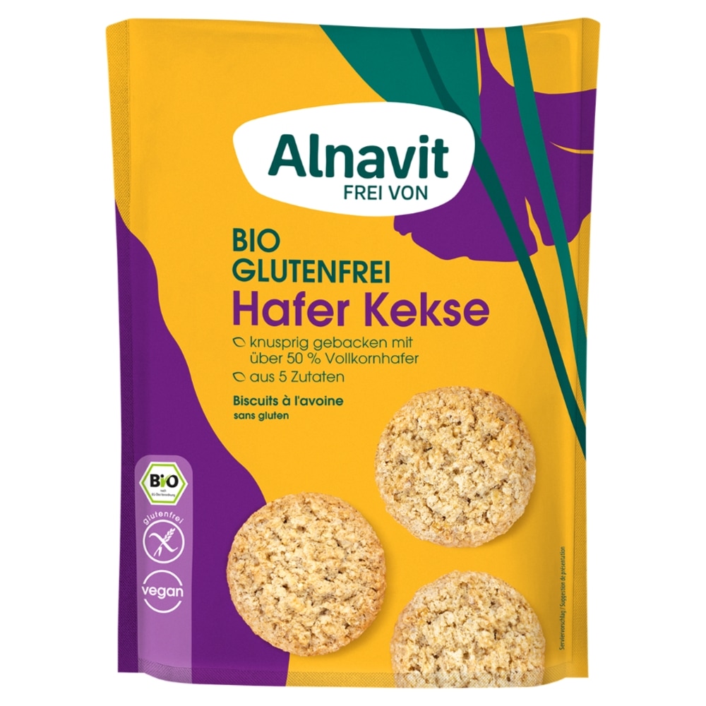 Alnavit Haverkoekjes Glutenvrij Bio 125 g