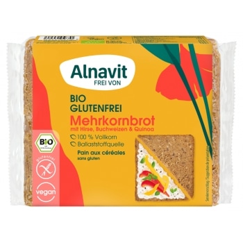 Alnavit Meergranenbrood Glutenvrij Bio 250 g