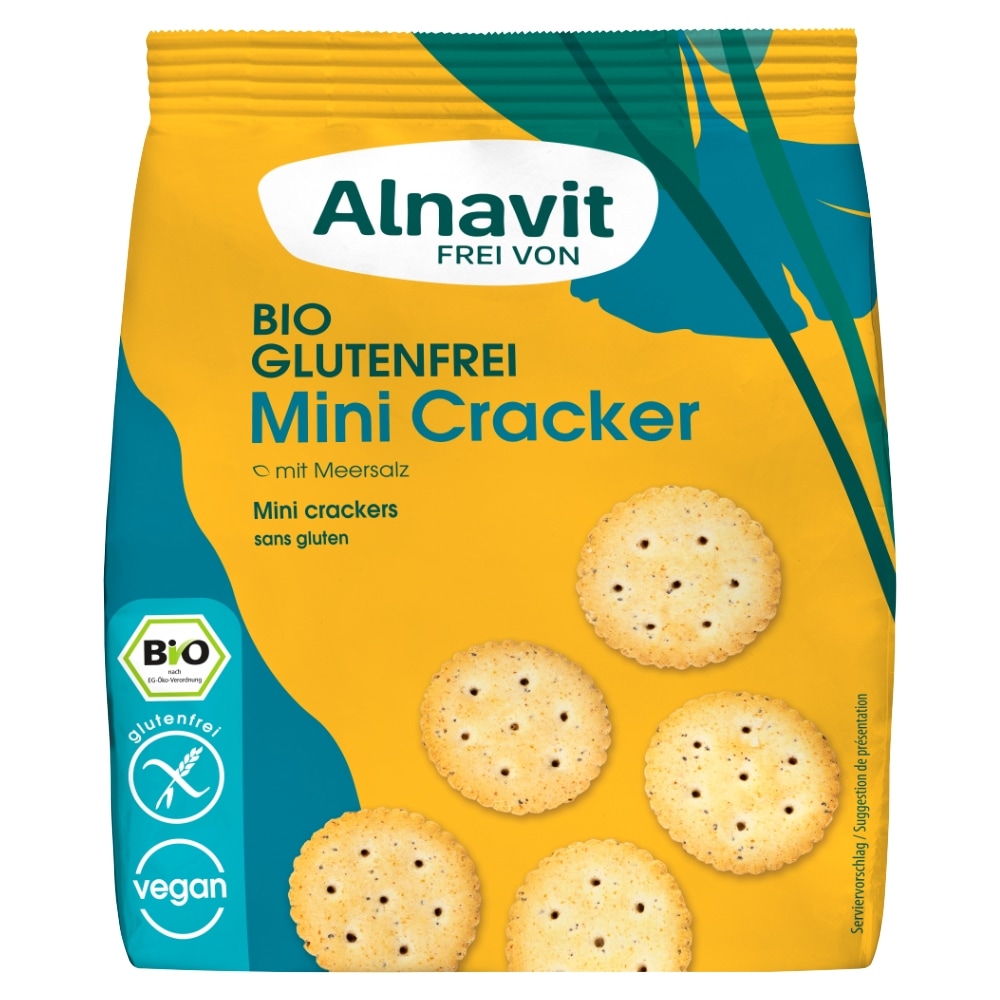 Alnavit Mini Crackers Glutenvrij Bio 100 g