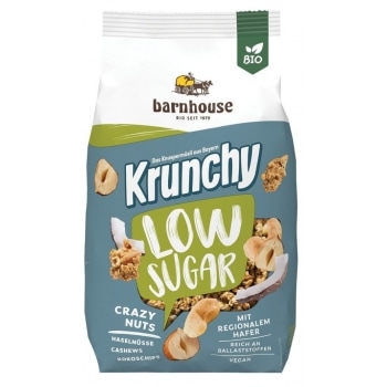 Barnhouse Krunchy Muesli Low Sugar Noten Bio 375 g
