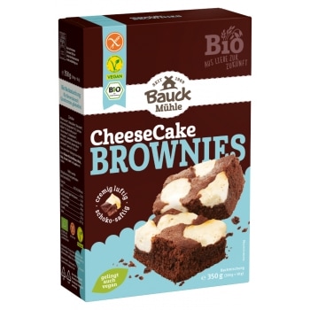 Bauckhof Cheesecake Brownies Bakmix Glutenvrij Bio 350 g