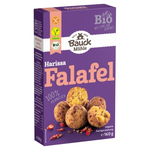 Bauckhof Falafel Mix Harissa Glutenvrij Bio 160 g