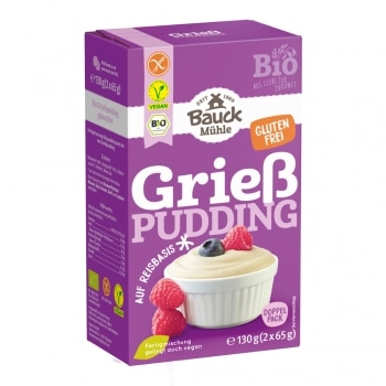 Bauckhof Griespudding Glutenvrij Bio 2 x 65 g