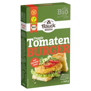 Bauckhof Tomatenburger Mix Basilicum Glutenvrij Bio 140 g