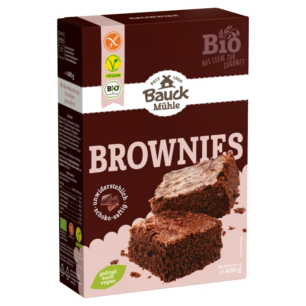 Bauckhof Brownies Bakmix Glutenvrij Bio 400 g