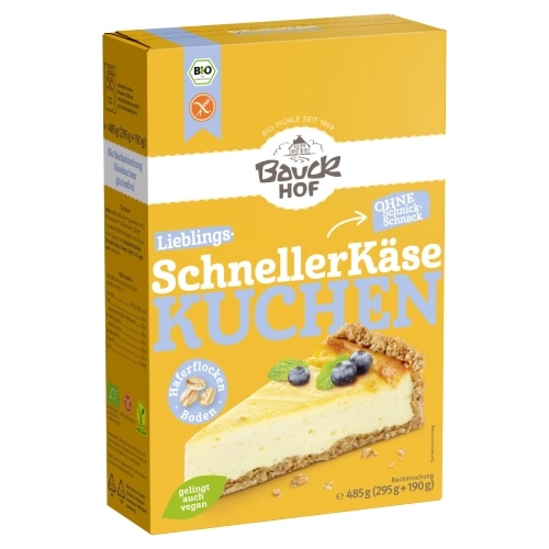 Bauckhof Cheesecake Bakmix Glutenvrij Bio 485 g