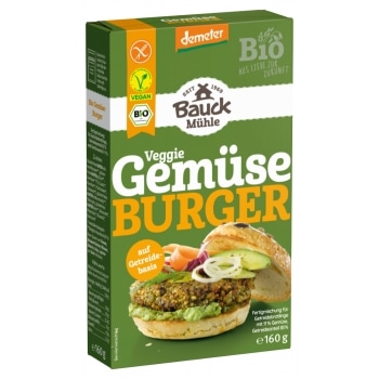 Bauckhof Groenteburger Mix Glutenvrij Demeter / Bio 160 g