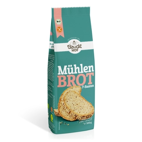 Bauckhof Haver Broodmix 7-Zaden Glutenvrij Bio 500 g