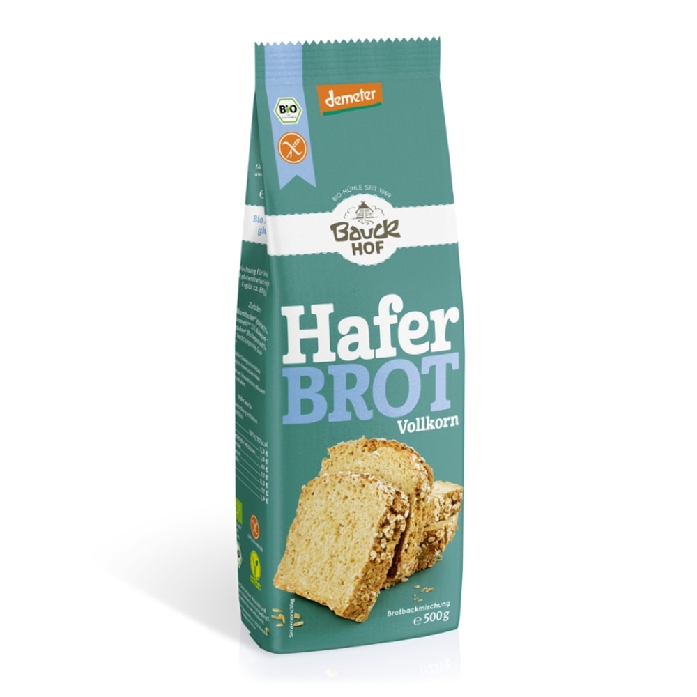 Bauckhof Haver Broodmix Volkoren Glutenvrij Demeter / Bio 500 g