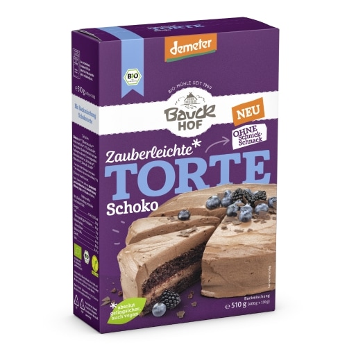 Bauckhof Spelt Chocoladetaart Bakmix Demeter / Bio 510 g