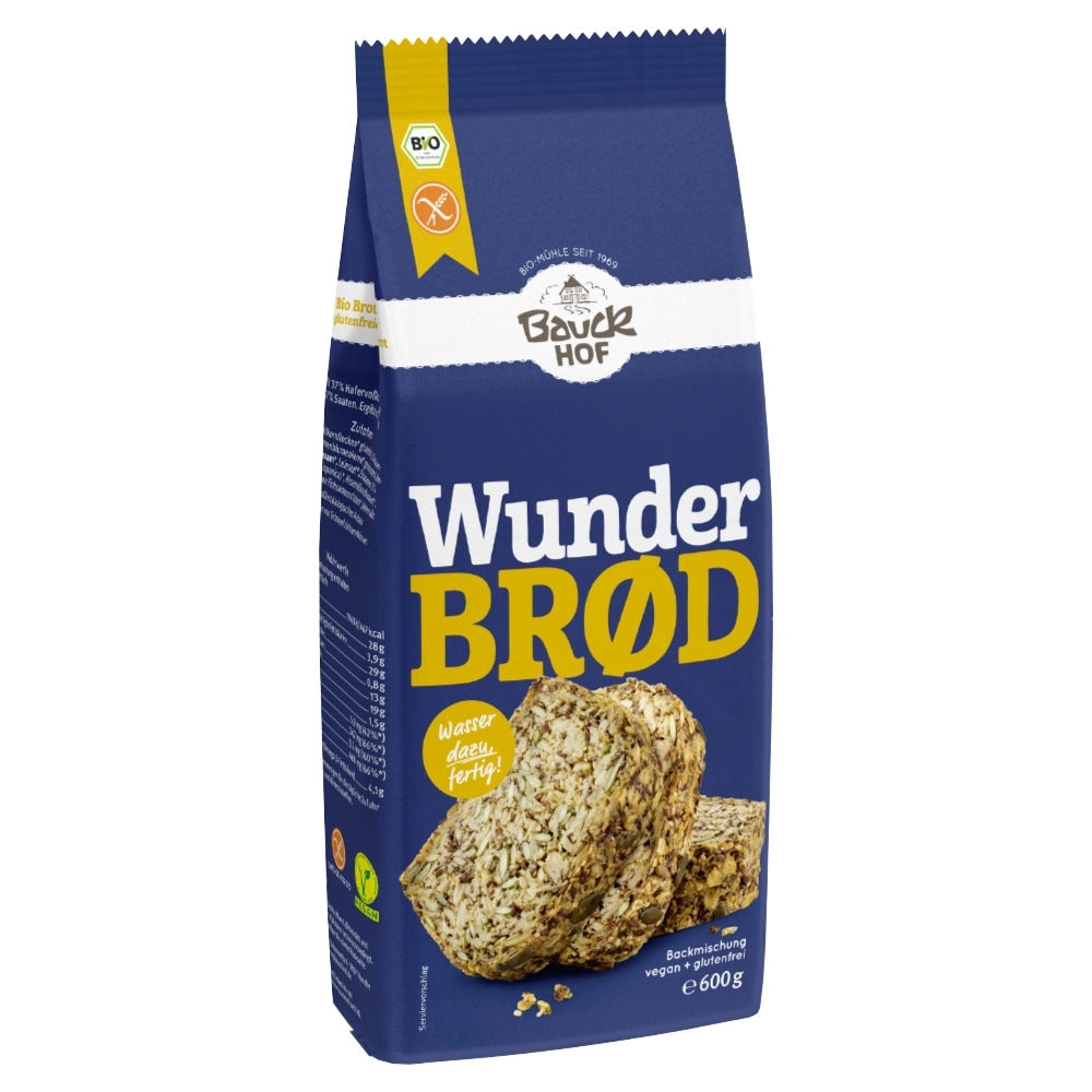 Bauckhof Wonder Broodmix Glutenvrij Bio 600 g