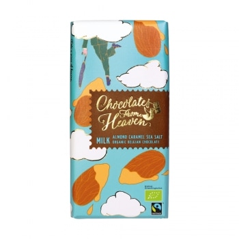 Chocolates From Heaven Melk Chocoladetablet Amandel-Zeezout Bio / Fair 100 g