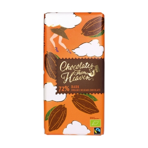 Chocolates From Heaven Pure Chocoladetablet 72% Bio / Fair 100 g