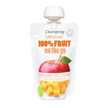 Clearspring Appel-Mango Knijpfruit Bio 120 g