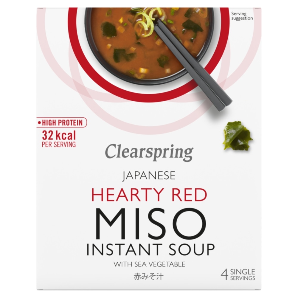 Clearspring Gerstmiso Soeppoeder Hearthy Red 4 x 10 g