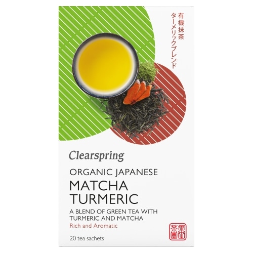 Clearspring Groene Matcha-Sencha-Kurkuma Thee Bio 20 x 1,8 g
