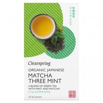 Clearspring Groene Matcha-Sencha-Munt Thee Bio 20 x 1,8 g