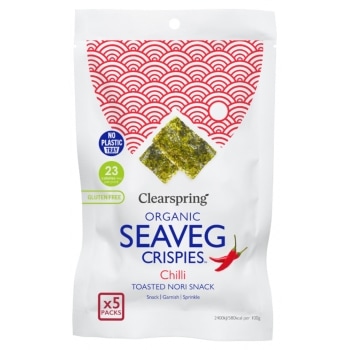 Clearspring Seaveg Crispies Chili Bio 5 x 4 g
