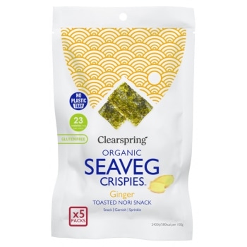 Clearspring Seaveg Crispies Gember Bio 5 x 4 g