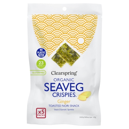 Clearspring Seaveg Crispies Gember Bio 5 x 4 g