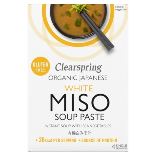 Clearspring Witte Miso Soeppasta Bio 4 x 15 g