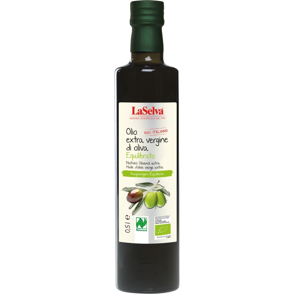 LaSelva Olijfolie Extra Vierge Gebalanceerd Naturland / Bio 500 ml