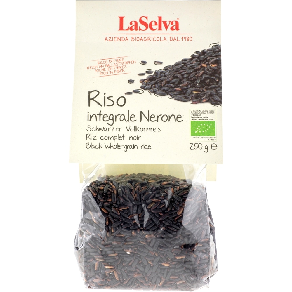 LaSelva Zwarte Nerone Rijst Volkoren Bio 250 g
