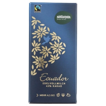 Naturata Melk Chocoladetablet Ecuador 42% Bio / Fair 100 g