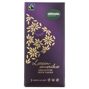 Naturata Pure Chocoladetablet Latijns Amerika 100% Bio / Fair 80 g
