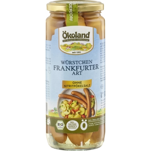 Okoland Frankfurter Stijl Worsten Bio 540 g